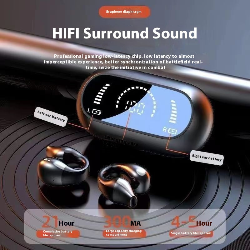 Open-Ear Clip Wireless Earbuds