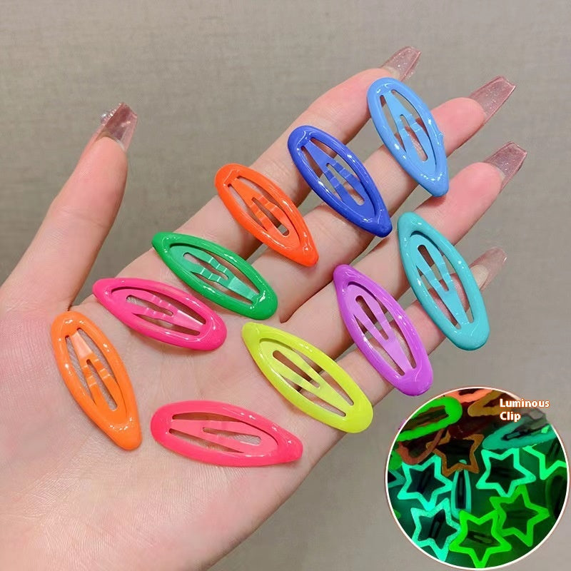 Kids' Colorful Snap Hair Clips (10-Pack)