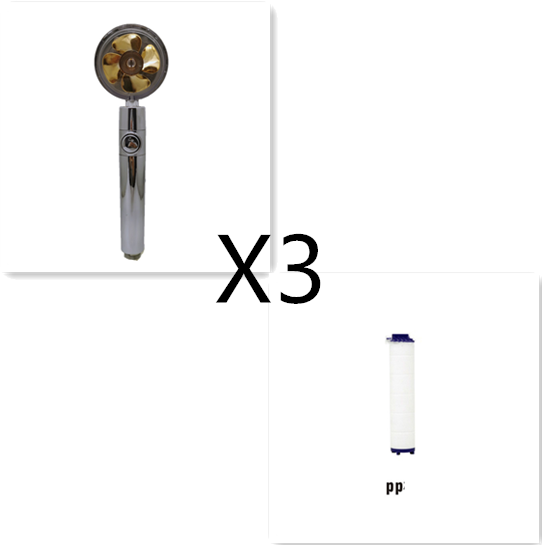 High-Pressure Turbo Fan Shower Head