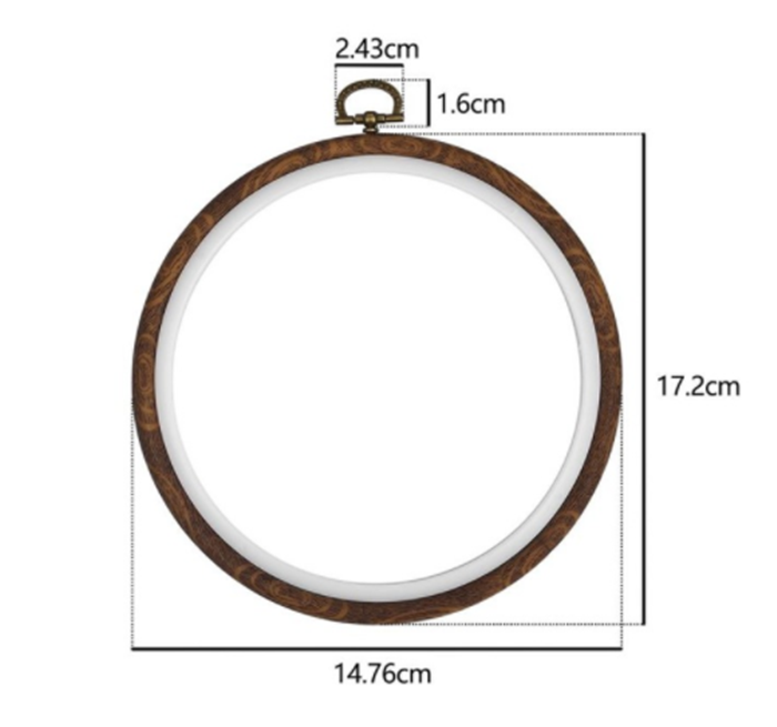 Wood-Grain Embroidery Hoop