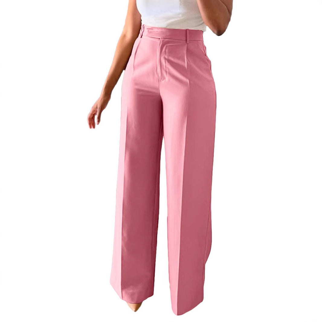 Women's High-Waist Wide-Leg Trousers