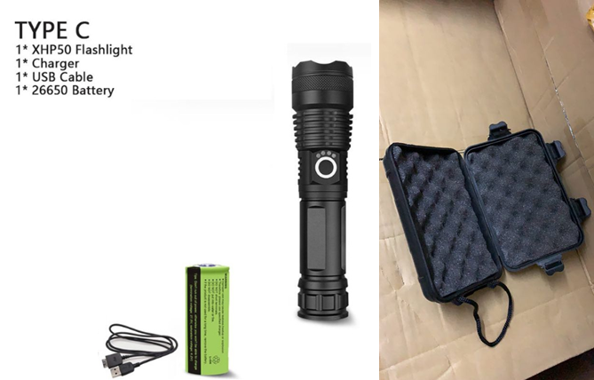 Rechargeable High-Power LED Flashlight