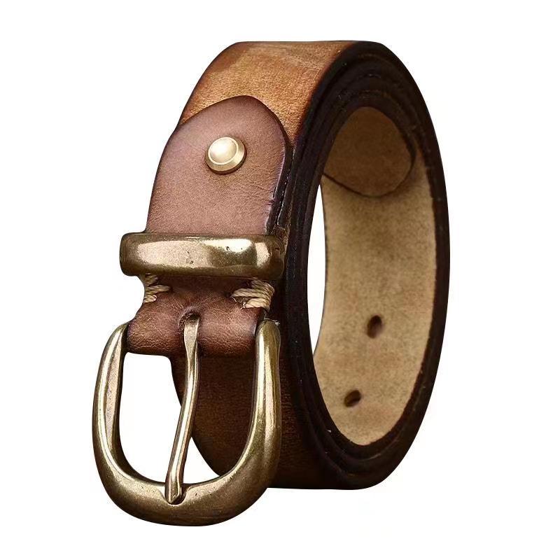 Vintage Distressed Leather Belt
