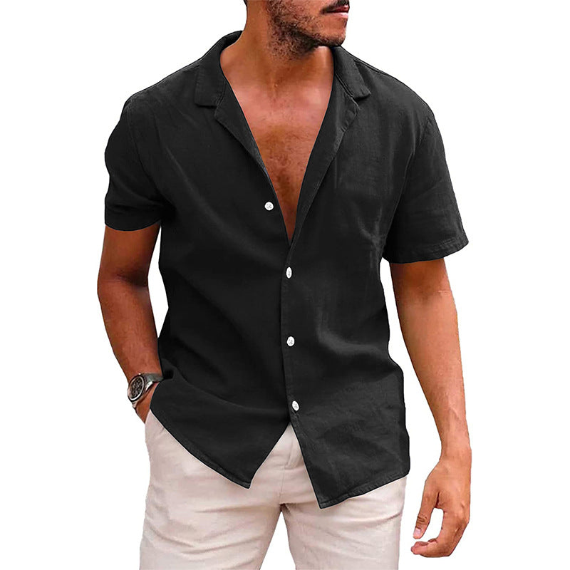 Men's Linen-Cotton Beach Shirt