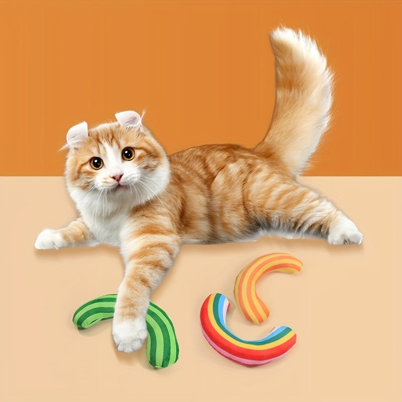 Striped Catnip Pillow Toy