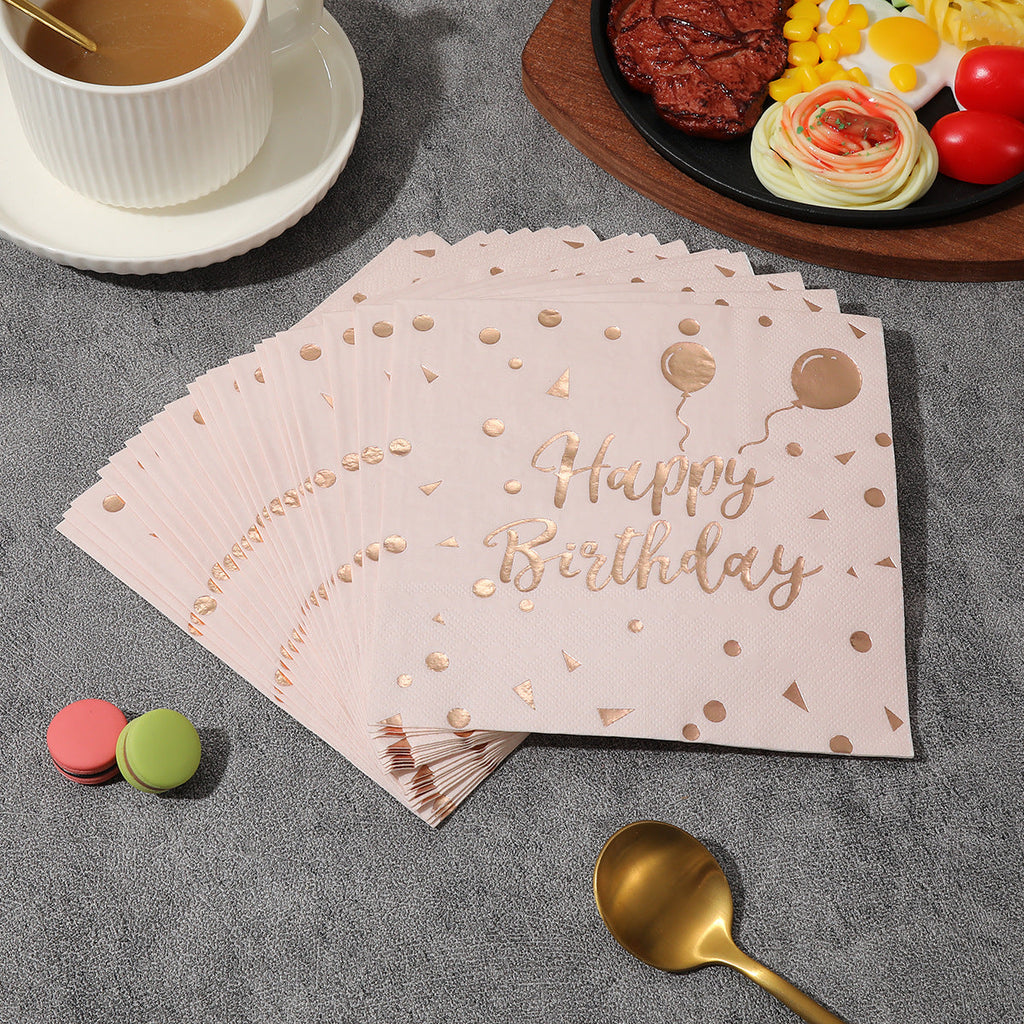 Happy Birthday Foil Napkins