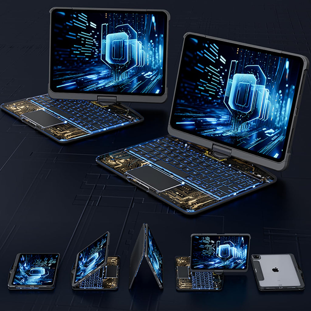 360° Keyboard Case with Trackpad for iPad