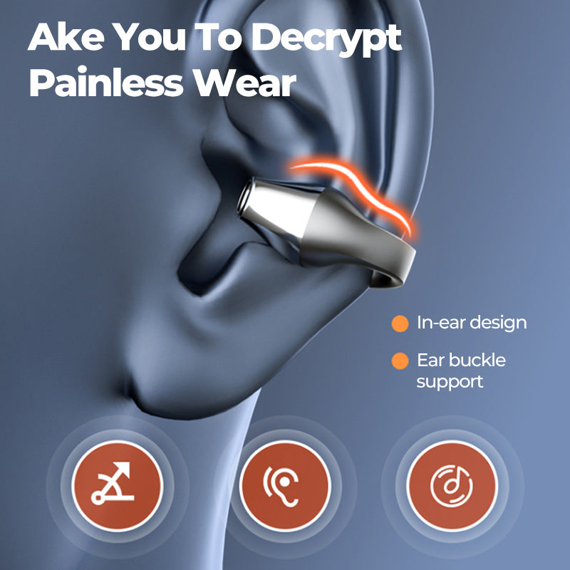 Open-Ear Clip Wireless Earbuds