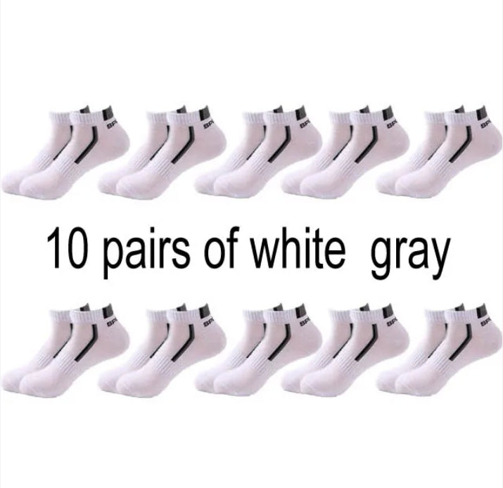 Men's Cotton No-Show Socks (Multi-Pack)