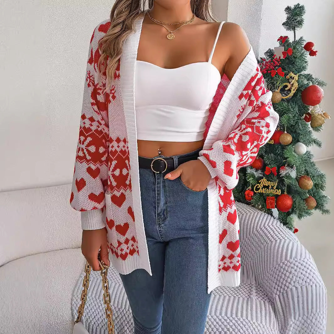 Reindeer Christmas Cardigan