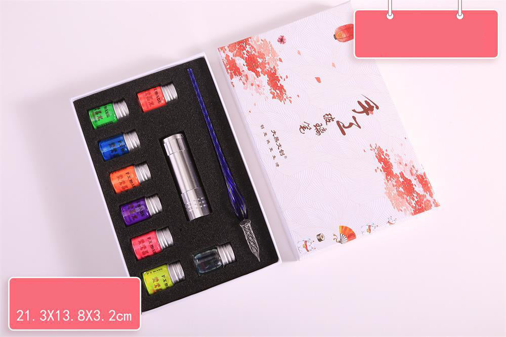 Glow-Under-UV Fountain Pen Ink Set