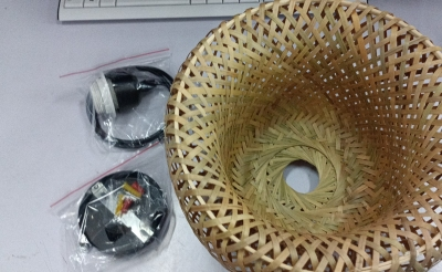 Woven Bamboo Pendant Light