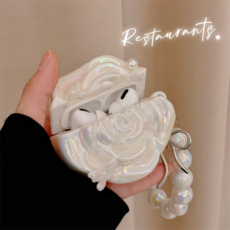 Pearl Camellia AirPods Case
