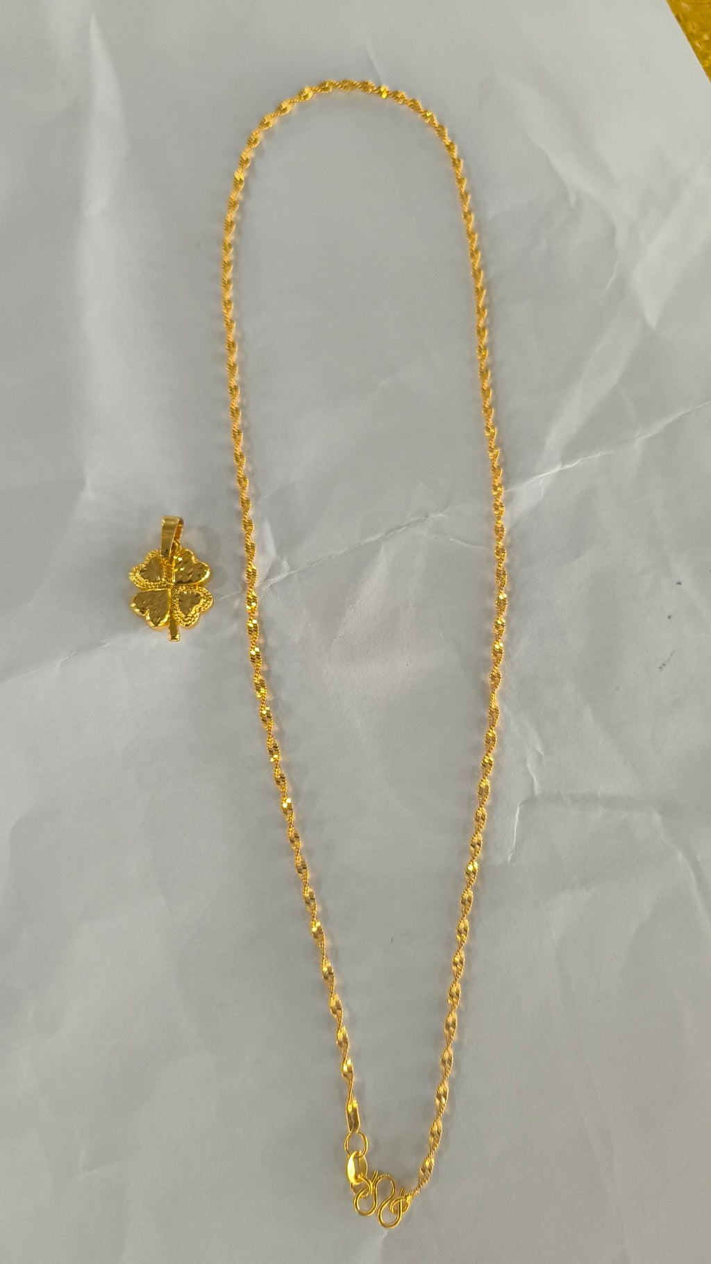 Gold-Plated Pendant Necklace