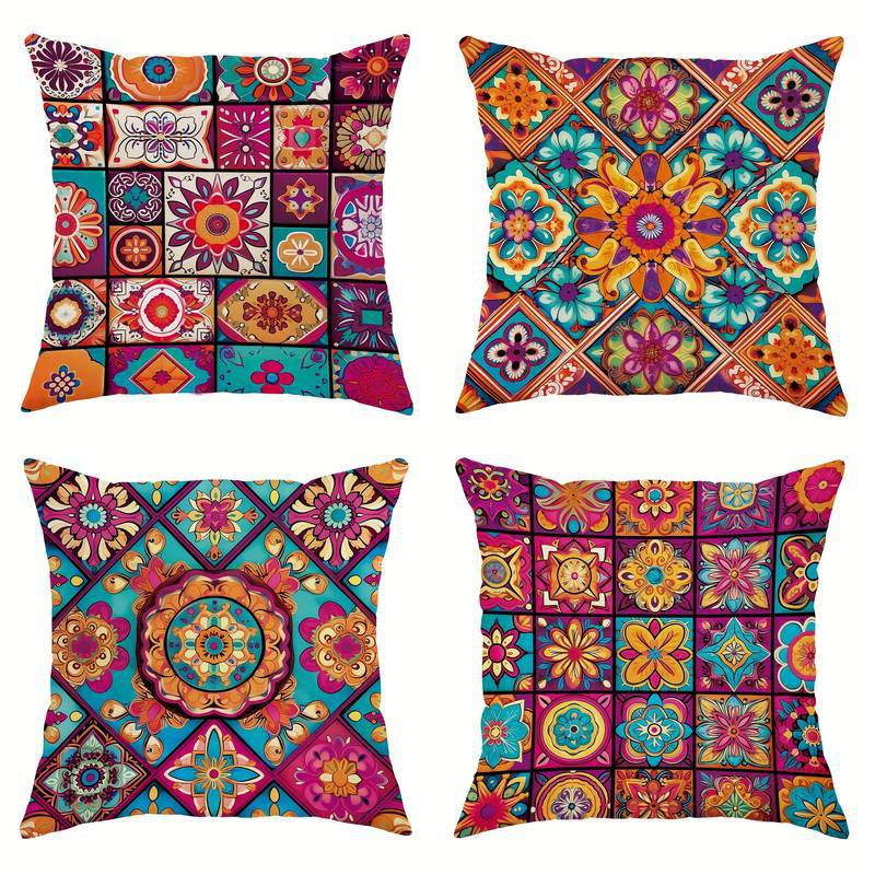 Bohemian Linen Pillow Cover