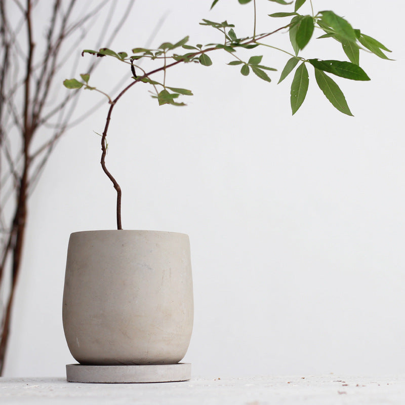 Round Concrete Planter