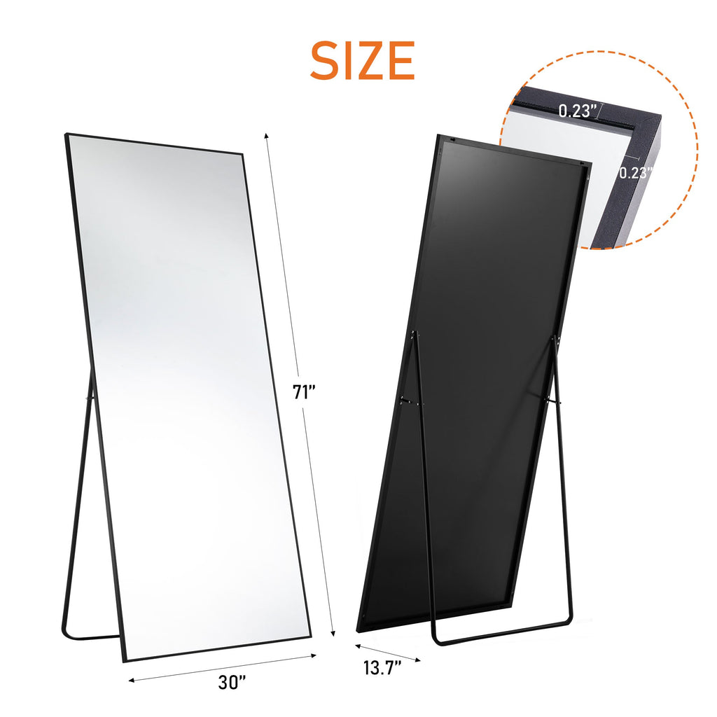 Arched Floor Standing Mirror