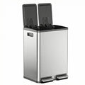60-Liter Stainless Steel Trash Can