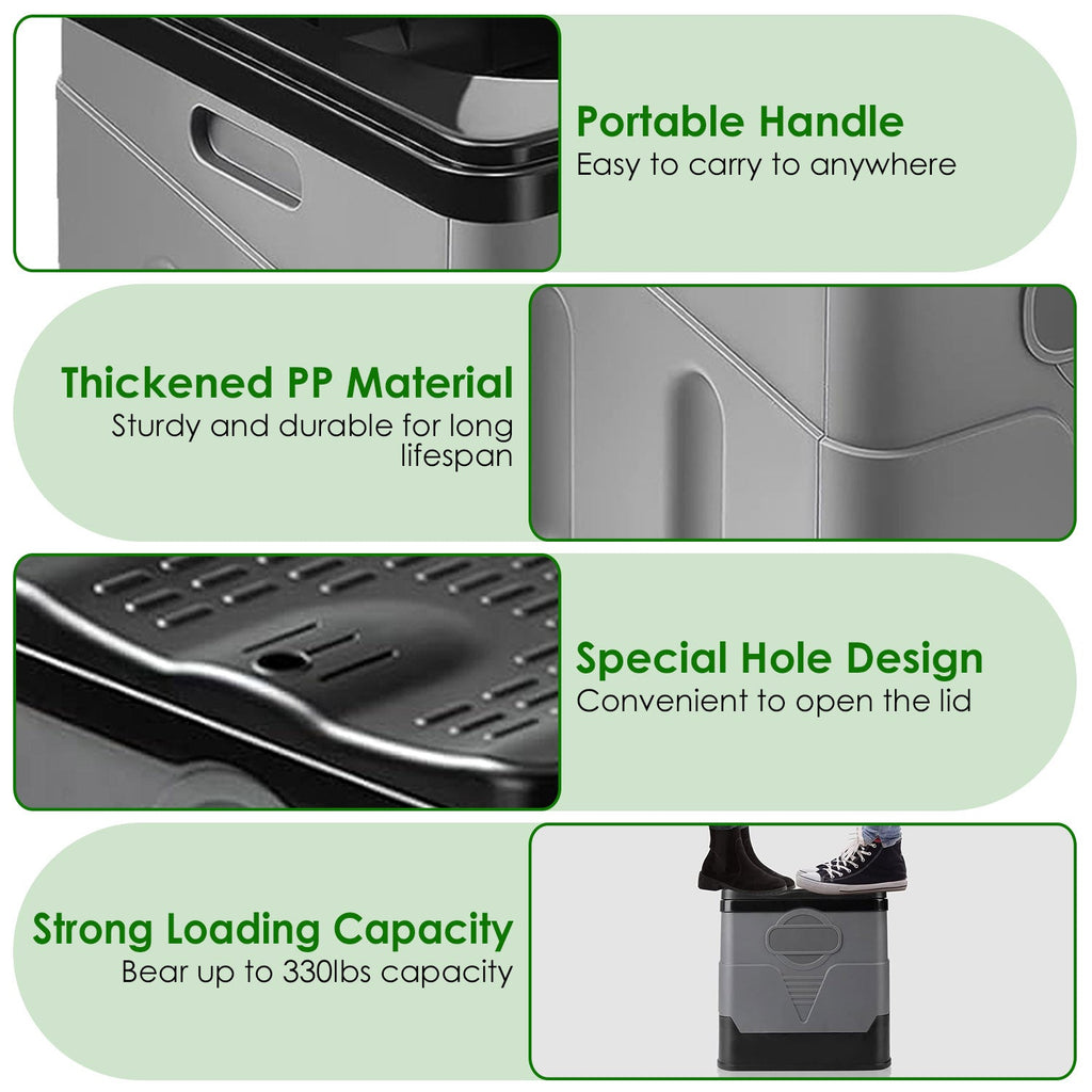 Collapsible Portable Toilet (5.3 Gal)