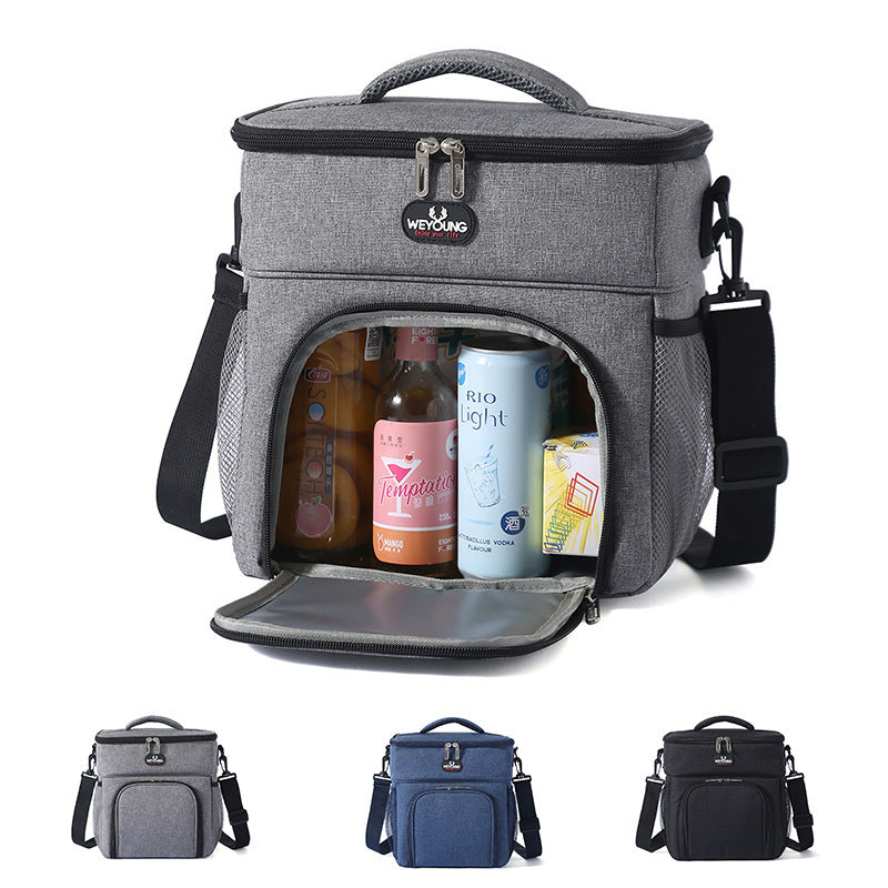 Large Insulated Double Lunch Bag