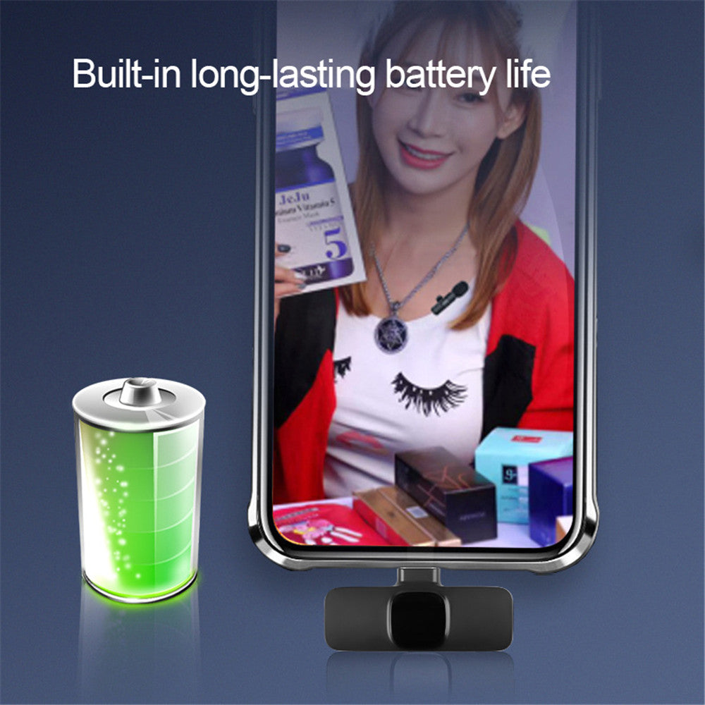 Wireless Lavalier Microphone for iPhone & Android