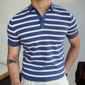 Men's Striped Business Polo