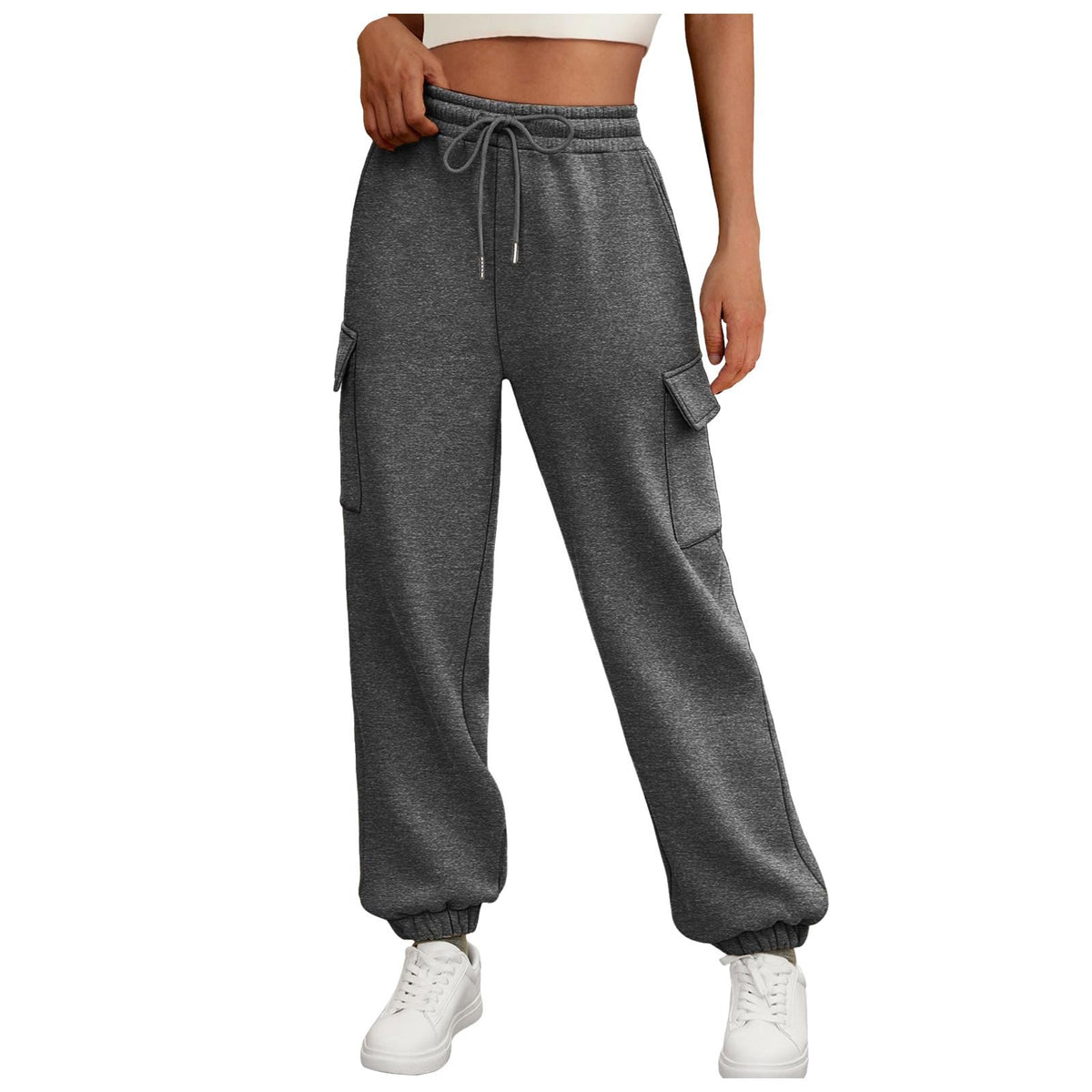 Fleece-Lined Baggy Joggers