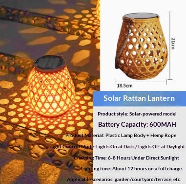 Solar Woven Lantern Light