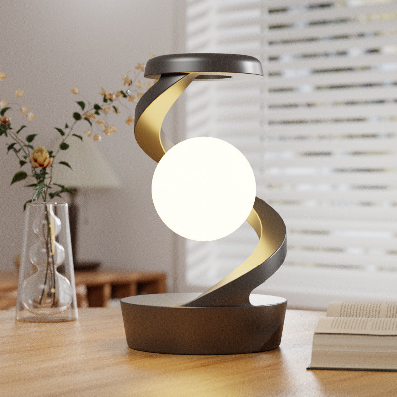 Rotating Moon Desk Lamp with Wireless Charging