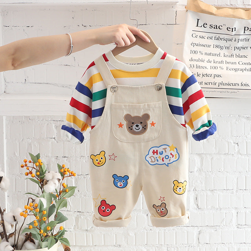 Boys' Top & Overalls Set