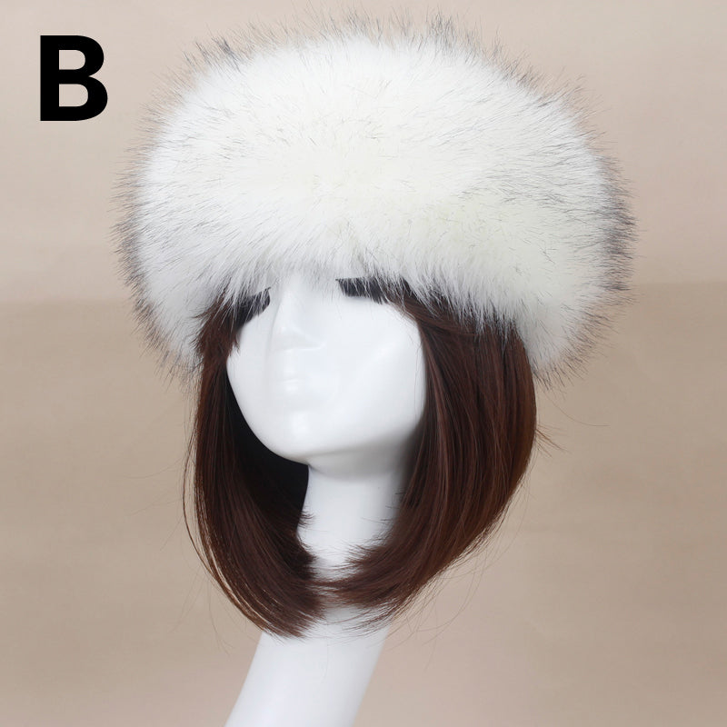 Faux Fur Open-Top Hat