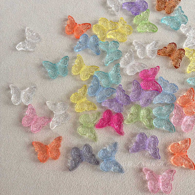 Acrylic Butterfly Wing Beads