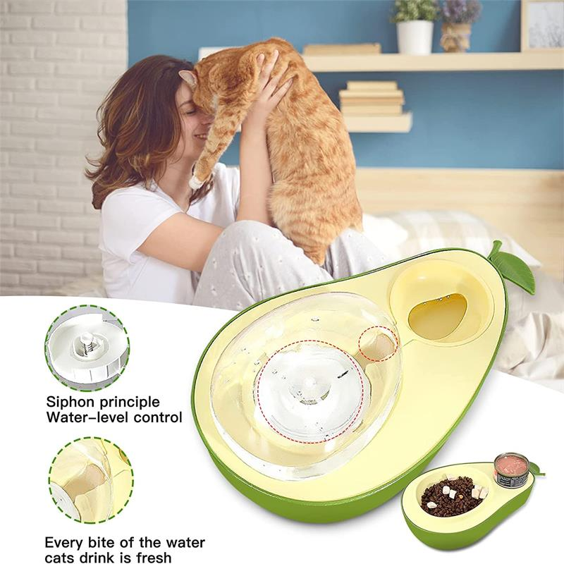 Avocado Pet Feeder Set