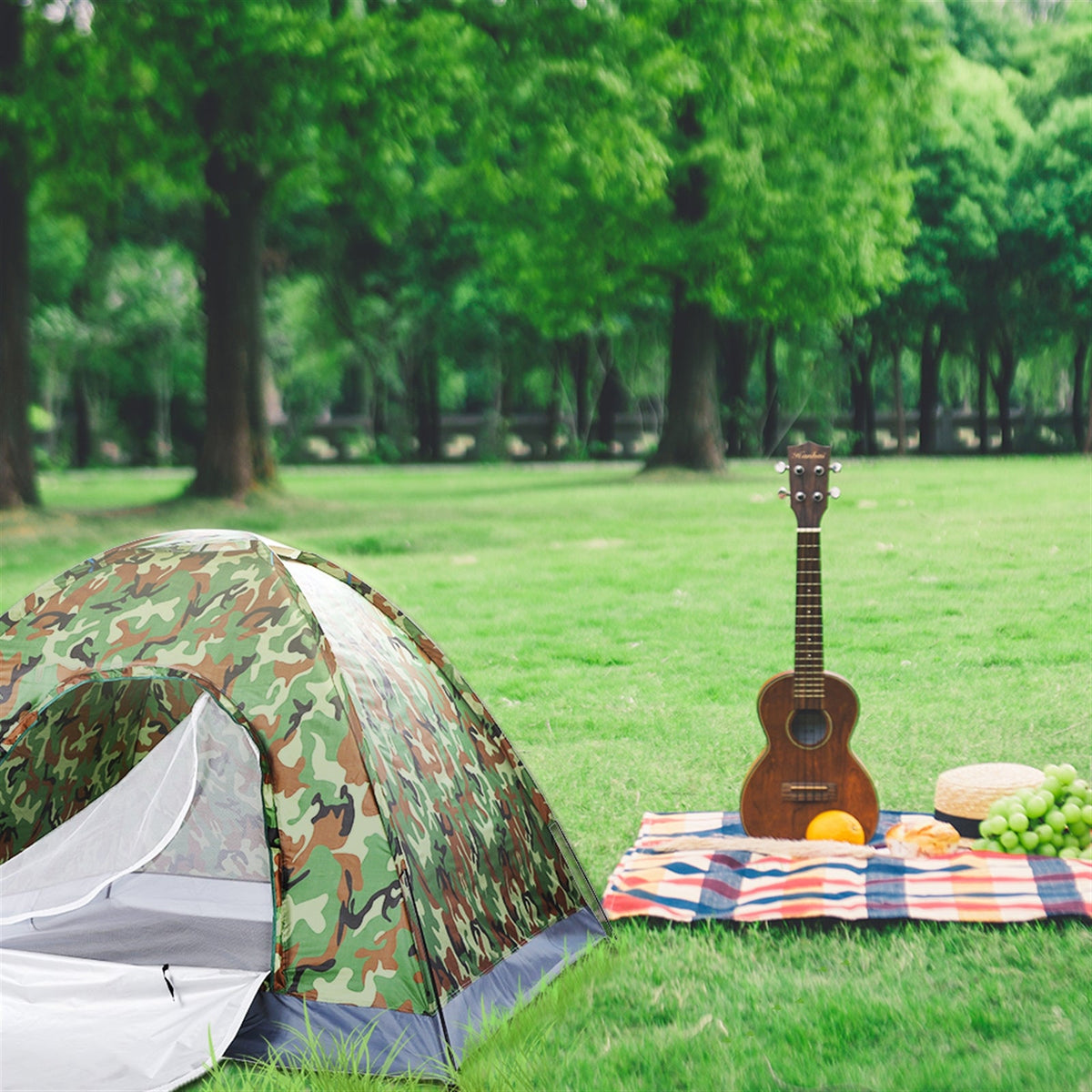 3-4 Person Camo Dome Tent