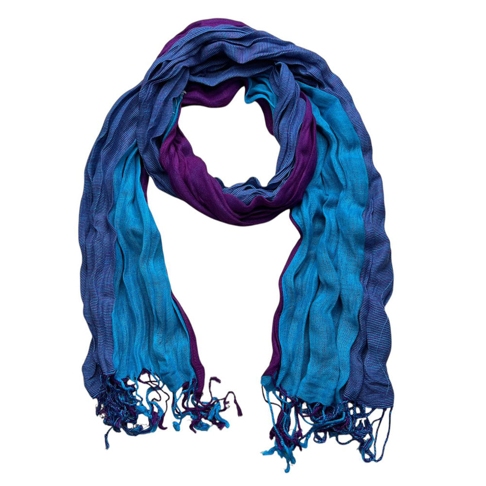 Sky Blue Crinkle Scarf