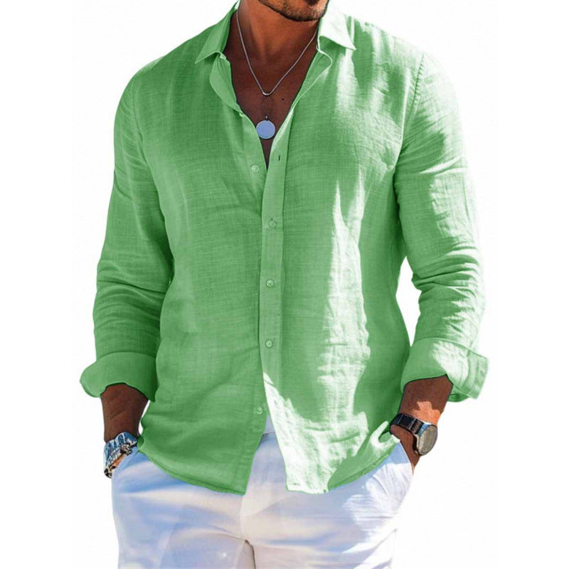 Men's Relaxed-Fit Button-Up Shirt
