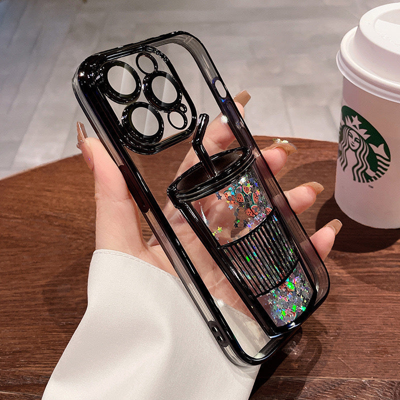 3D Drink Cup Quicksand Case