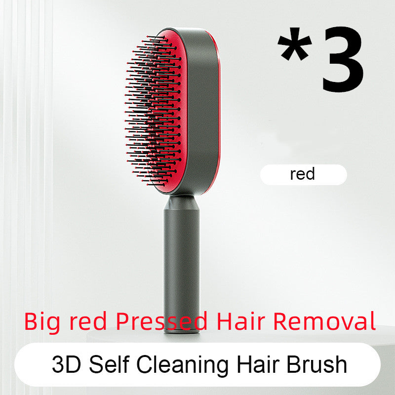 Self-Cleaning Cushion Hair Brush