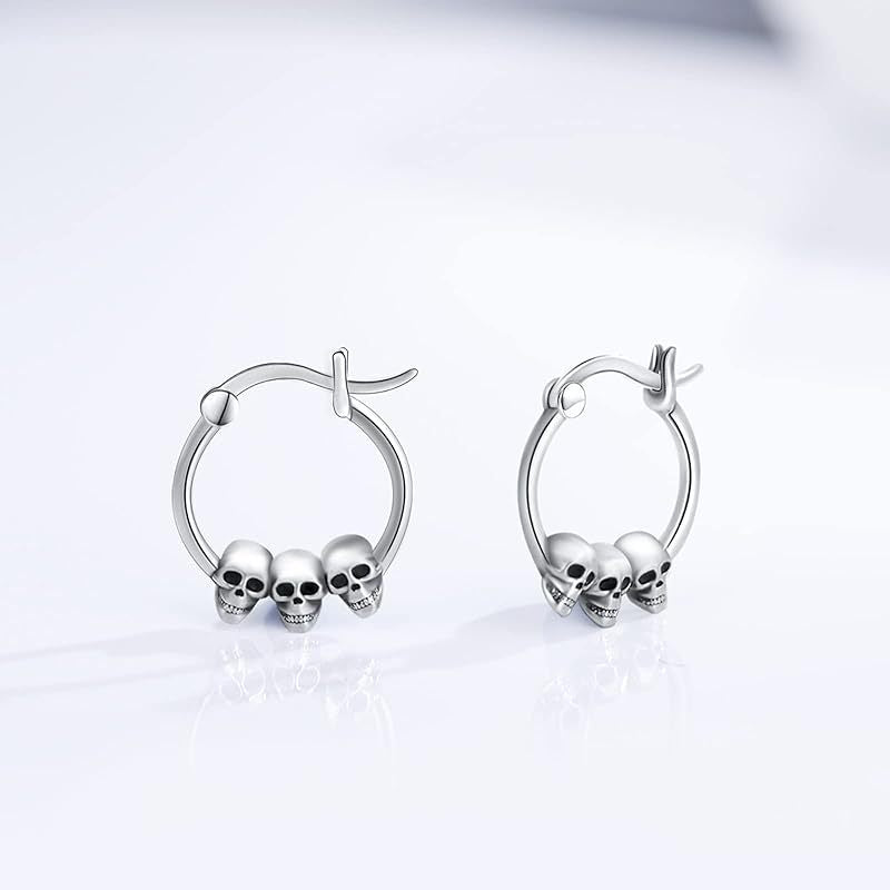 Skull Ear Clip Earrings