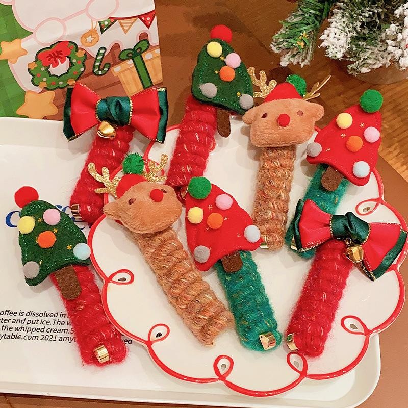 Kids' Christmas Spiral Hair Ties
