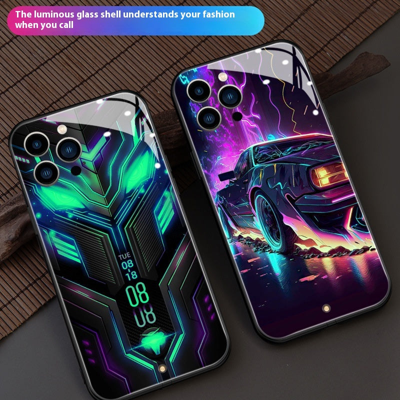 Racing Car Glass Phone Case