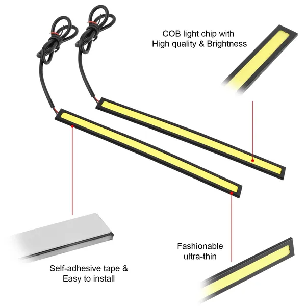 LED Daytime Running Light Strips (2-Pack)
