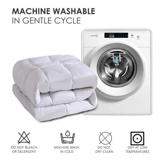 Down-Alternative Microfiber Comforter (White)