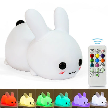 Squishy Bunny Silicone Night Light