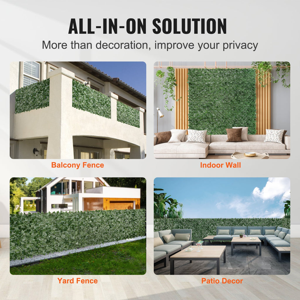 Artificial Ivy Privacy Fence Screen (96 x 72 in)