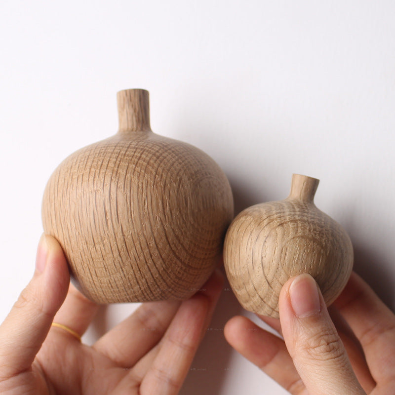 Solid Wood Dried Flower Vase