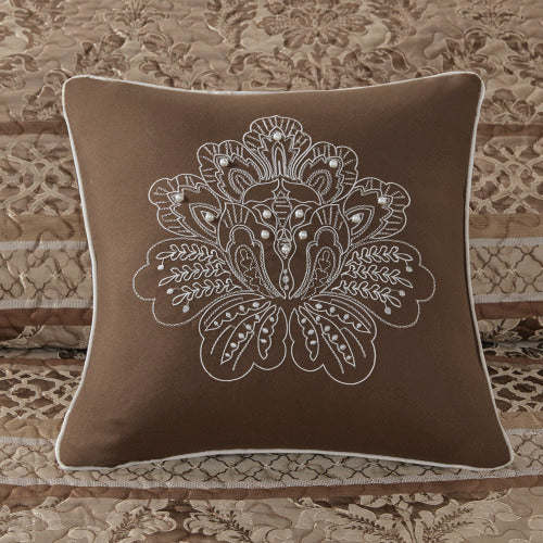 5-Piece Reversible Jacquard Bedspread Set (Queen)