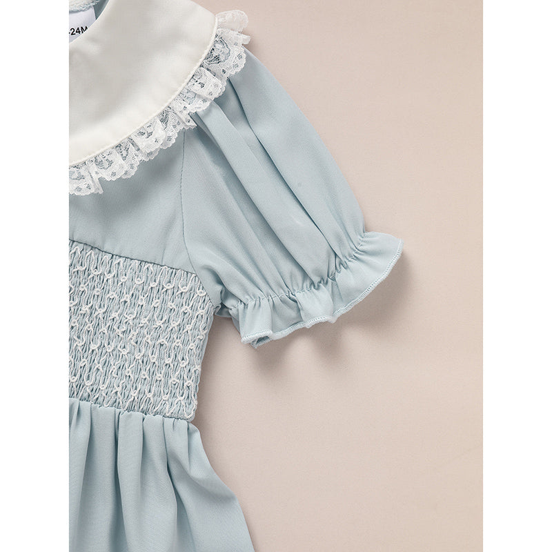 Toddler Smocked Puff-Sleeve Dress