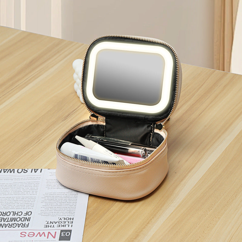 Makeup Bag with LED Mirror