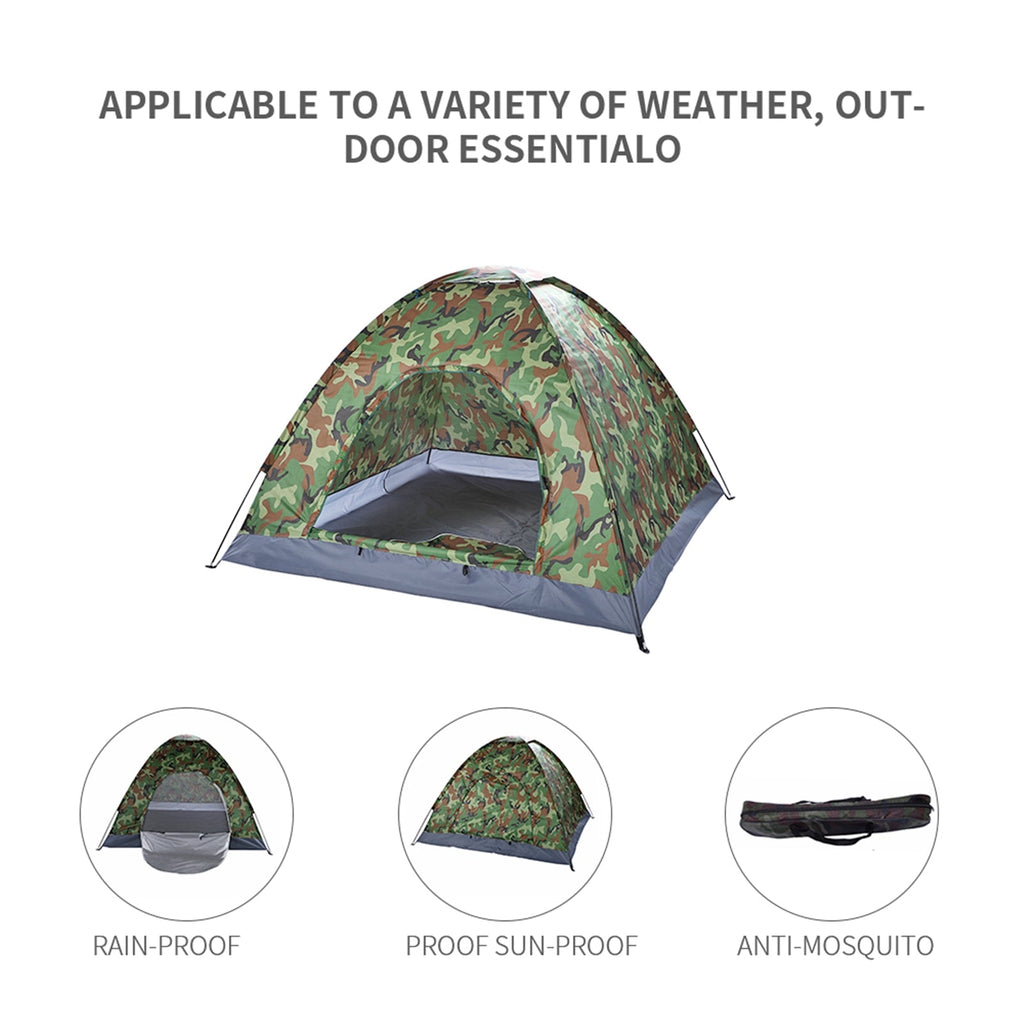3-4 Person Camo Dome Tent